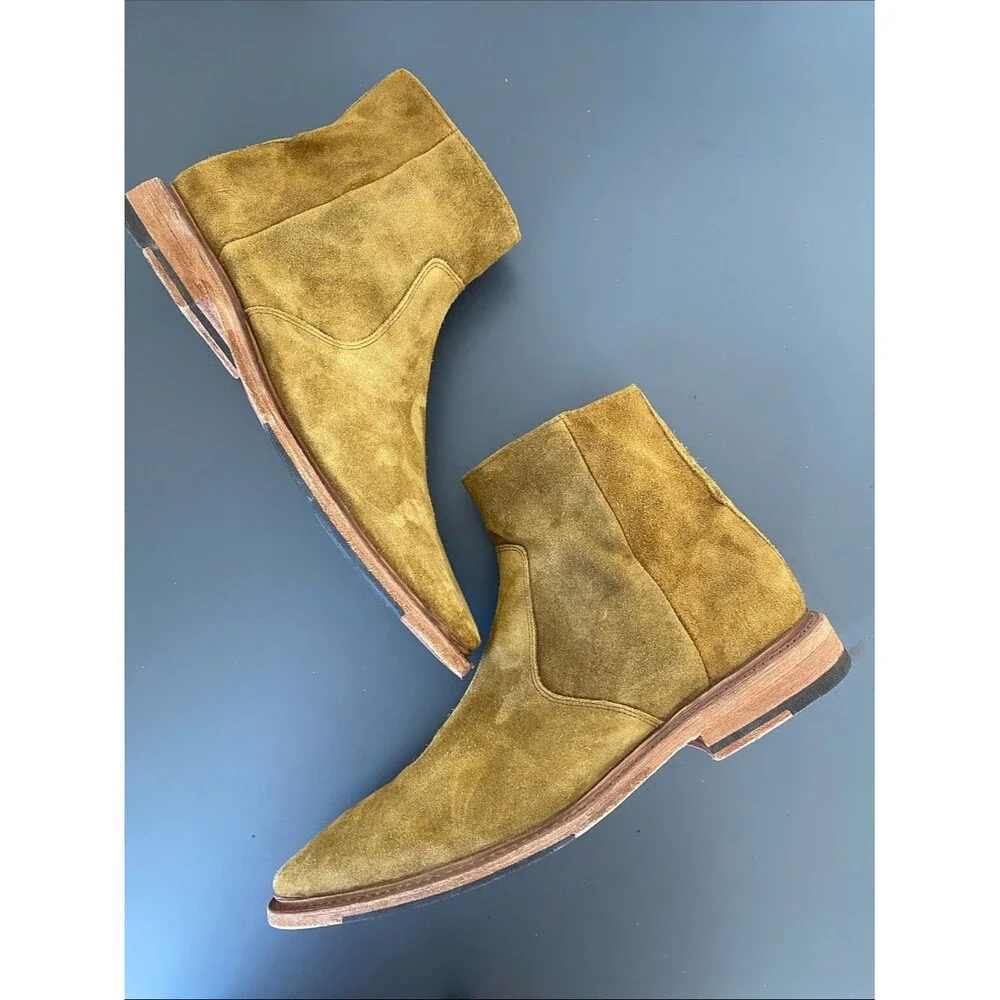 Frye Men's Suede Chukka Boot in Olive Tan Sz 10 Western Street Casual